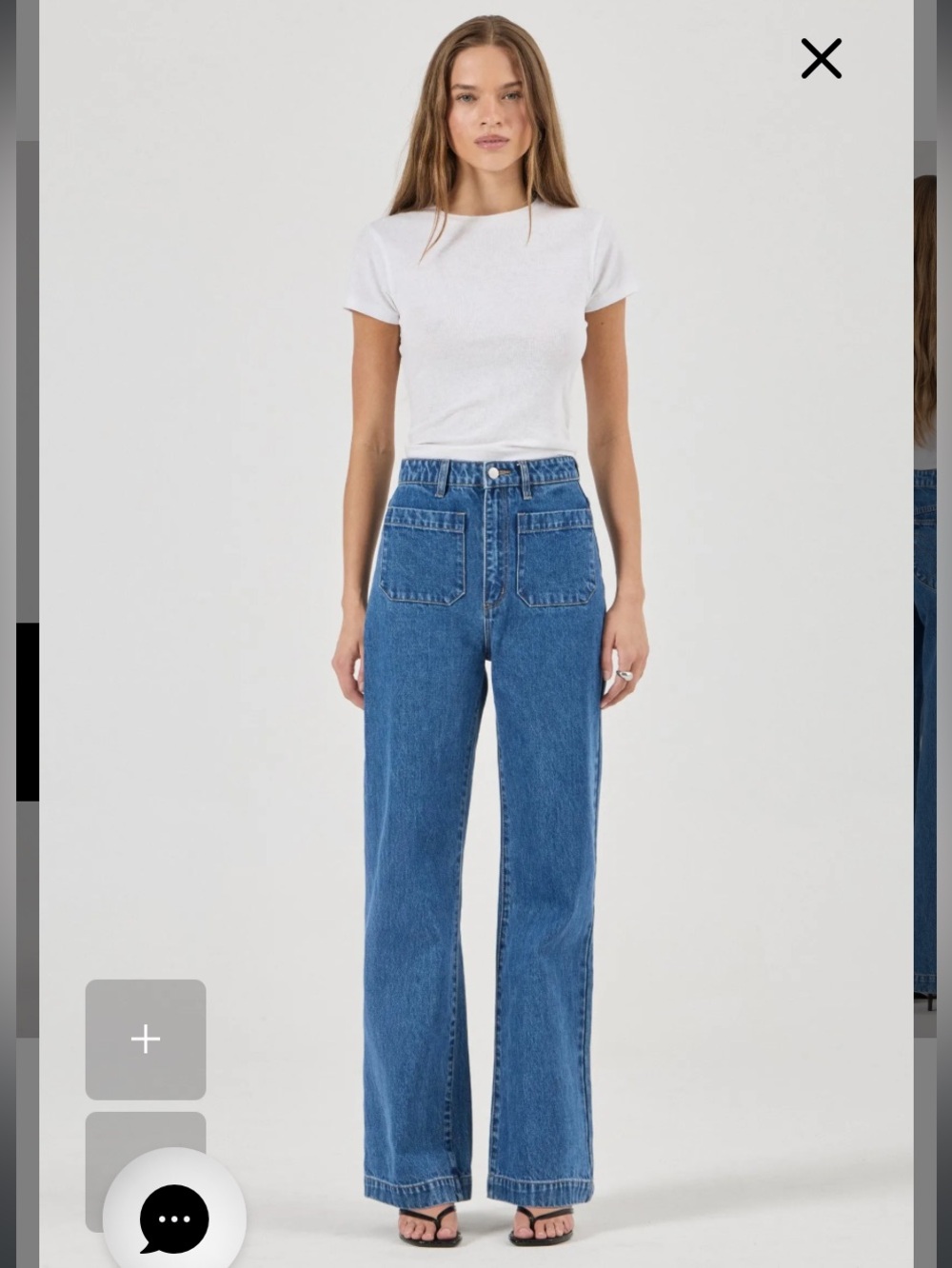 ROLLA'S Wide Leg Jeans in Medium Blue
